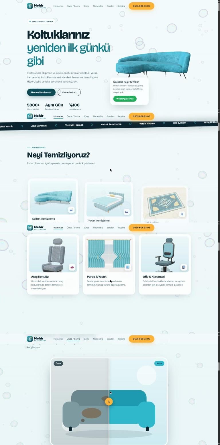 Nehir Koltuk Yıkama sitesi