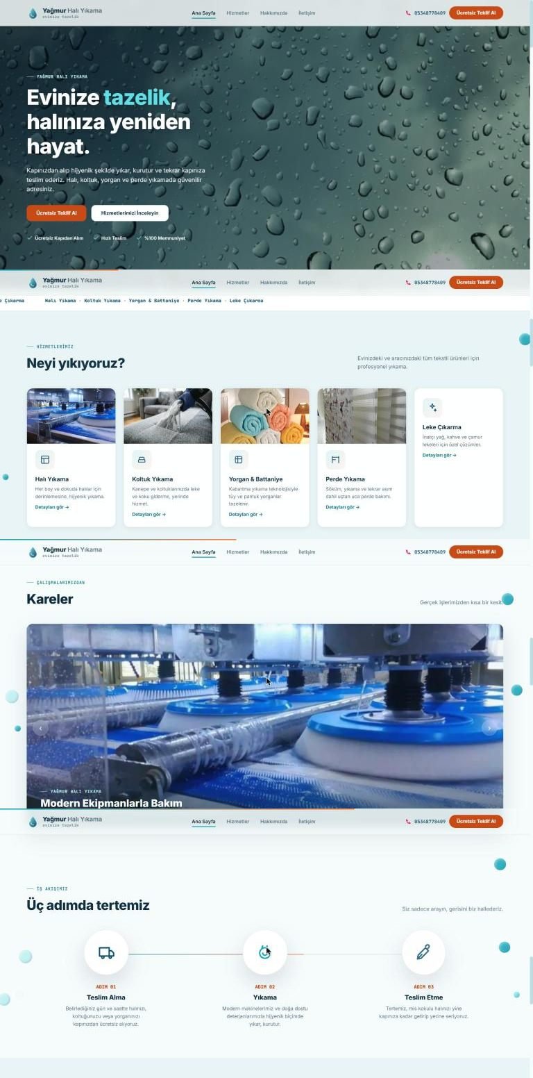 Yağmur Halı Yıkama sitesi