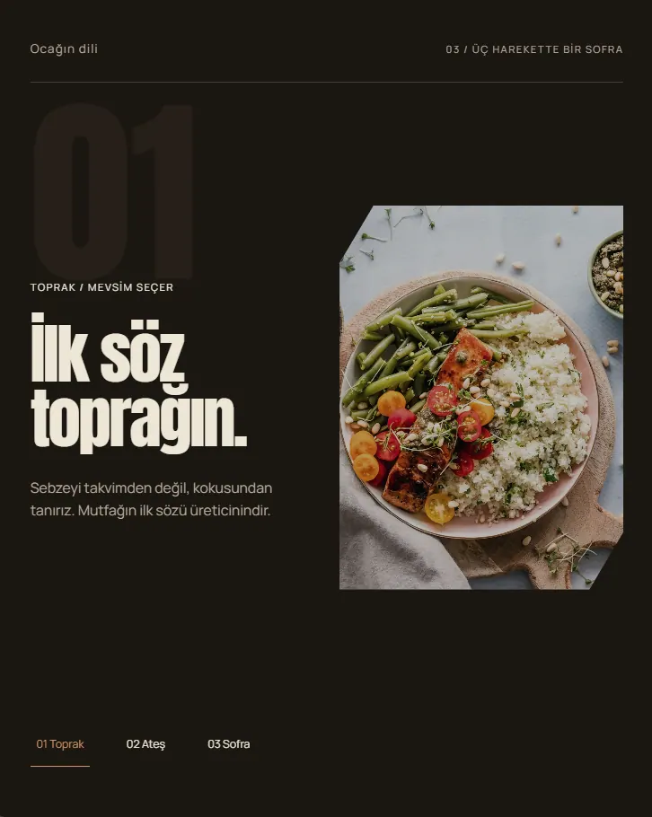 KÖZ — Restoran ve Kafe Web Sitesi Tasarımı — 2