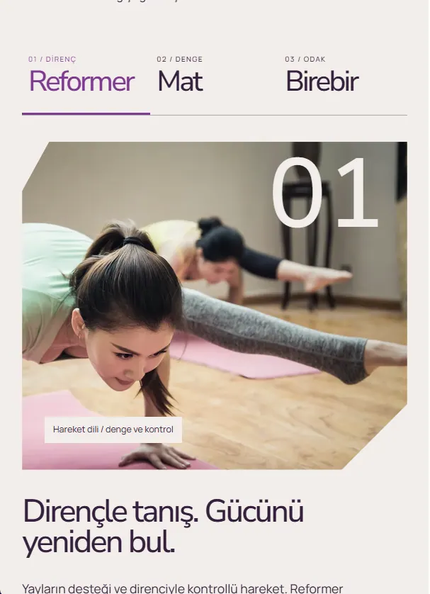 AKIŞ — Pilates Salonu Web Sitesi Tasarımı — 4