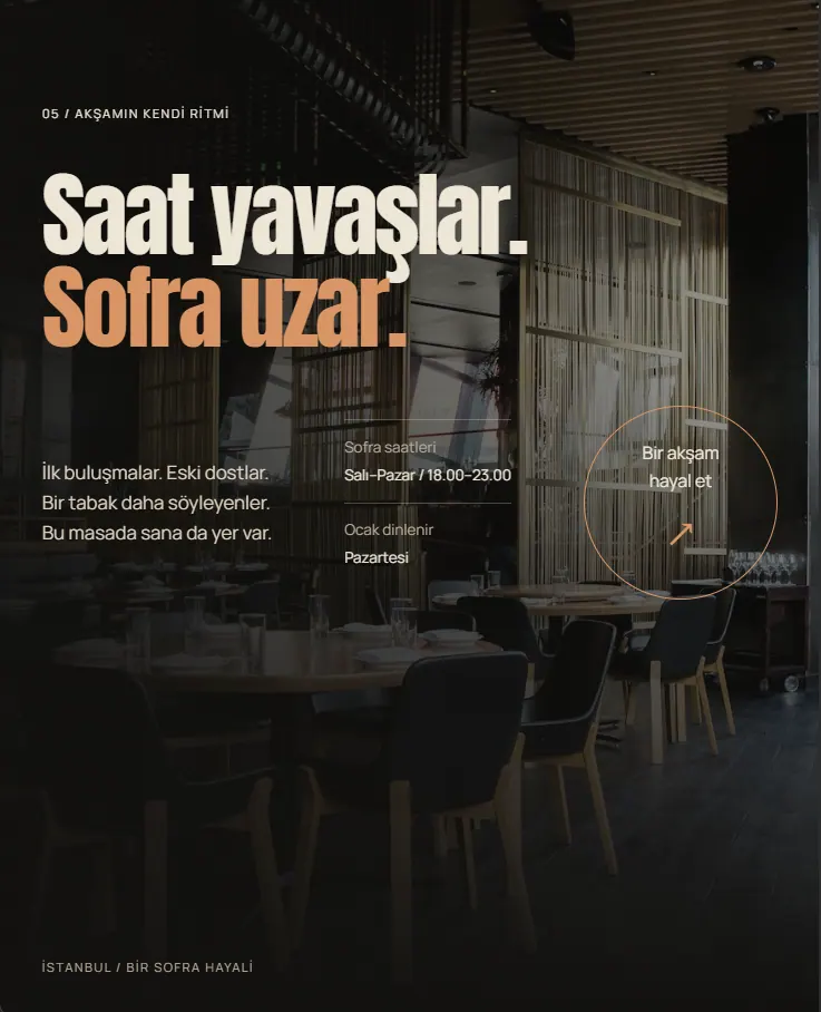 KÖZ — Restoran ve Kafe Web Sitesi Tasarımı — 4